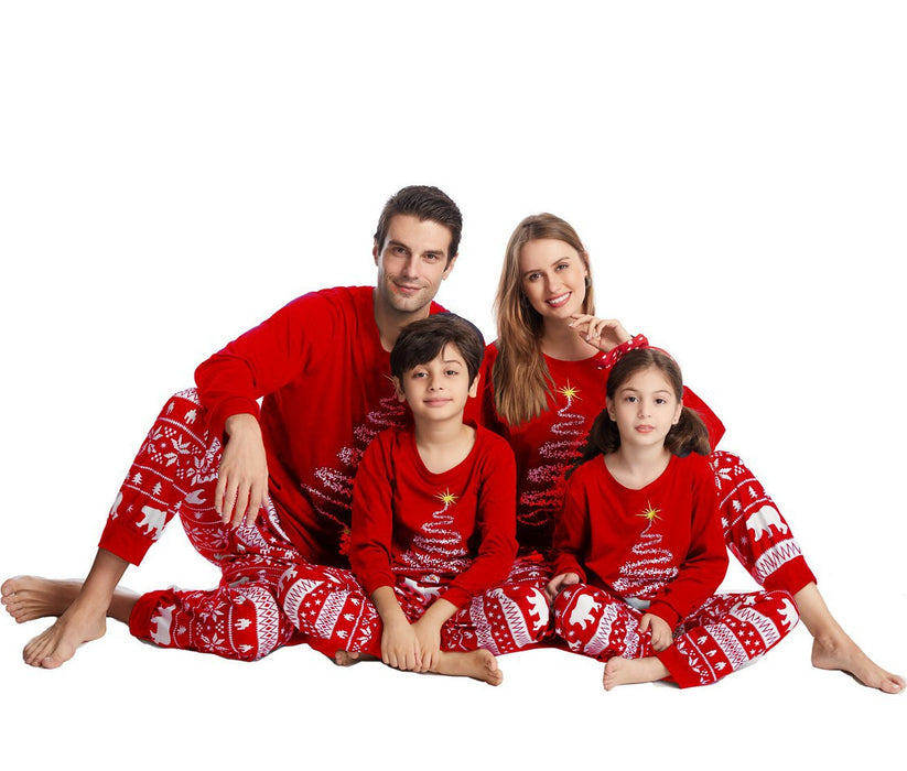 Family Costume Christmas Cotton Parent Child Costume Pajama