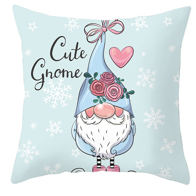 Christmas Pillow Cover Cute Peach Skin Fabric Cushion