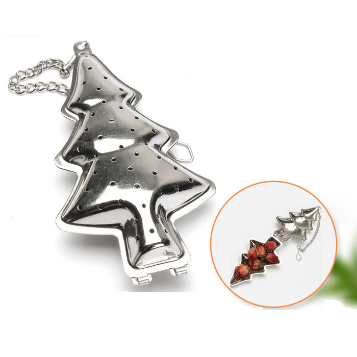 Christmas Tree Tea Strainer Chain 304 Stainless Steel Tea Leak Creative Tea Maker Tea Strainer Tea Separation