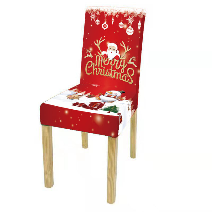 New Christmas Chair Cover Digital Print Christmas Chair Cover Christmas Dining Chair Cover Decorative Chair Cover