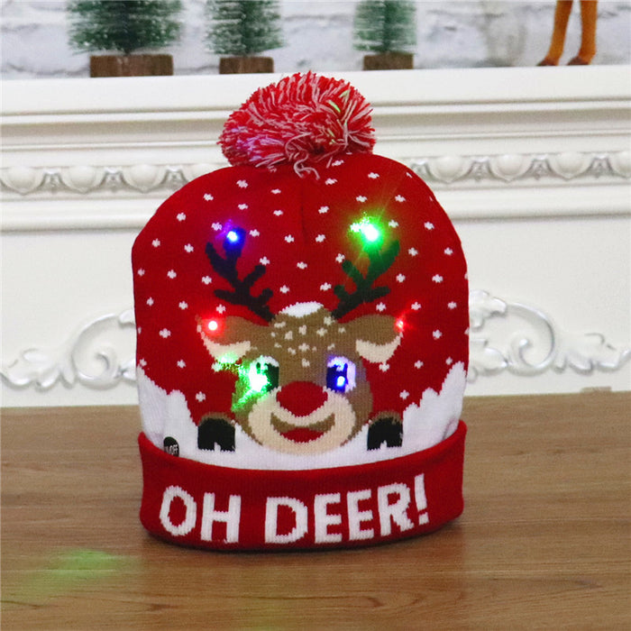 Christmas Decorations For Adults And Children Knitted Christmas Hats