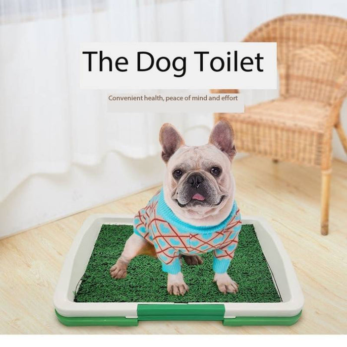 Turf Pet Dog Grass Patch Toilet Puppy Potty Trainer Indoor Training Tray Pet Toilets Three Layers