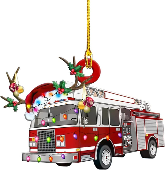 Christmas Tree Hanging Truck Decoration Pendant