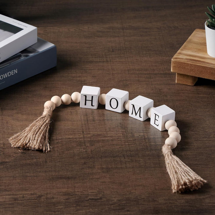 Tassel Beaded Square Decorative Letters Cross-border