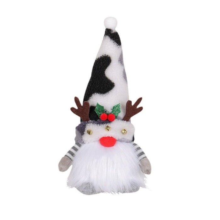 Christmas Antlers Luminous Doll New Short Leg Rudolf Show Show Window Decoration