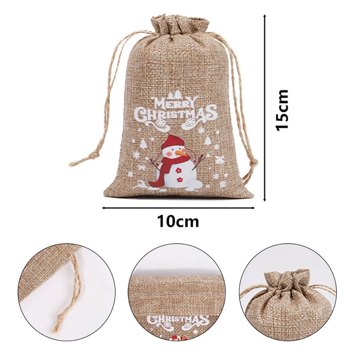 12pc Christmas Velvet Bags