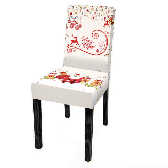 New Christmas Chair Cover Digital Print Christmas Chair Cover Christmas Dining Chair Cover Decorative Chair Cover