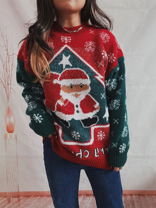 Christmas Long Sleeve Knitted Pullover