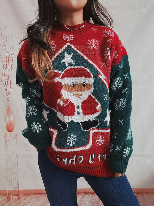 Christmas Long Sleeve Knitted Pullover