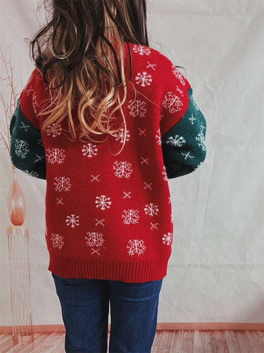 Christmas Long Sleeve Knitted Pullover