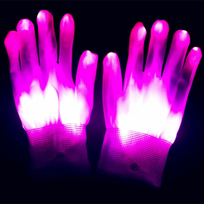 Christmas Gift Halloween Colorful Glove Rainbow Glove LED Glove Fluorescent Dance Glove