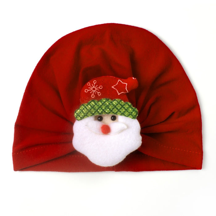 Hat Newborn Christmas Santa Hat Headdress Cozy Hat Infant Head Accessories New Year Holiday Party Hat Props