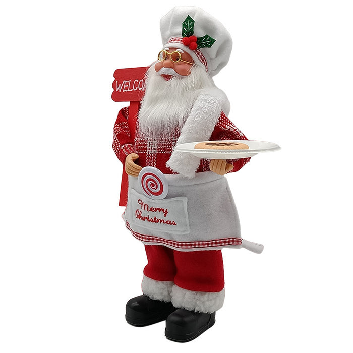 Chef Santa Claus Christmas Party Scene Decoration Ornaments