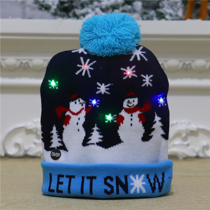 Christmas Decorations For Adults And Children Knitted Christmas Hats