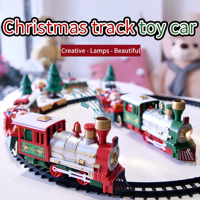 Christmas Electric Assembled Rail Car Small Train