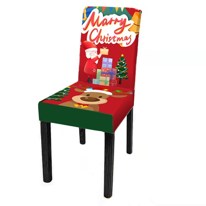 New Christmas Chair Cover Digital Print Christmas Chair Cover Christmas Dining Chair Cover Decorative Chair Cover