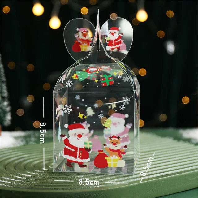 1Pc Transparent PVC Christmas Gift Box