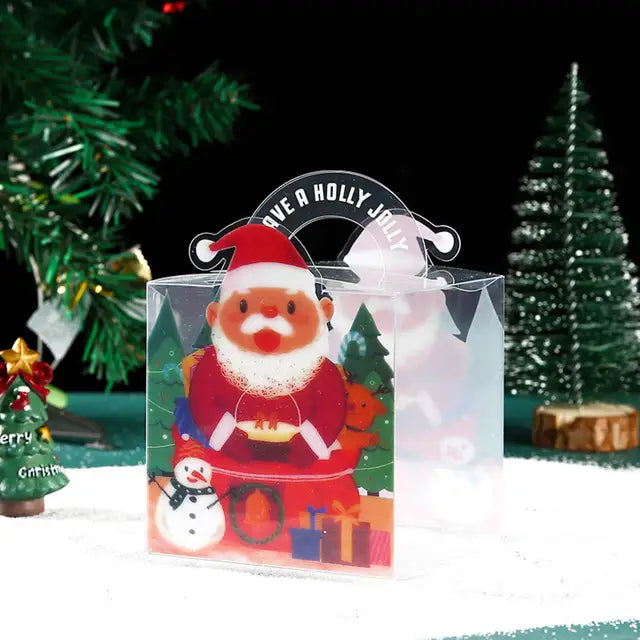 1Pc Transparent PVC Christmas Gift Box