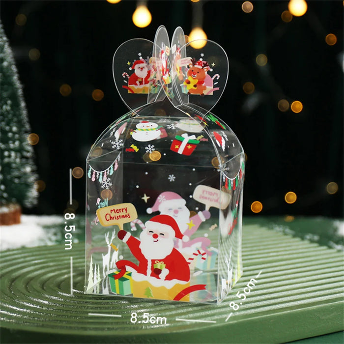 1Pc Transparent PVC Christmas Gift Box