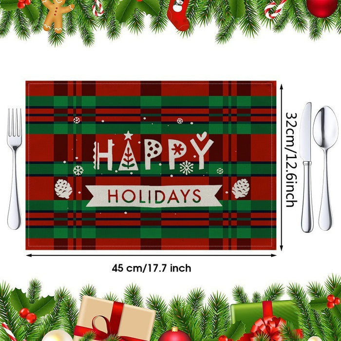 Christmas Water Draining Pad Diatom Ooze Placemat