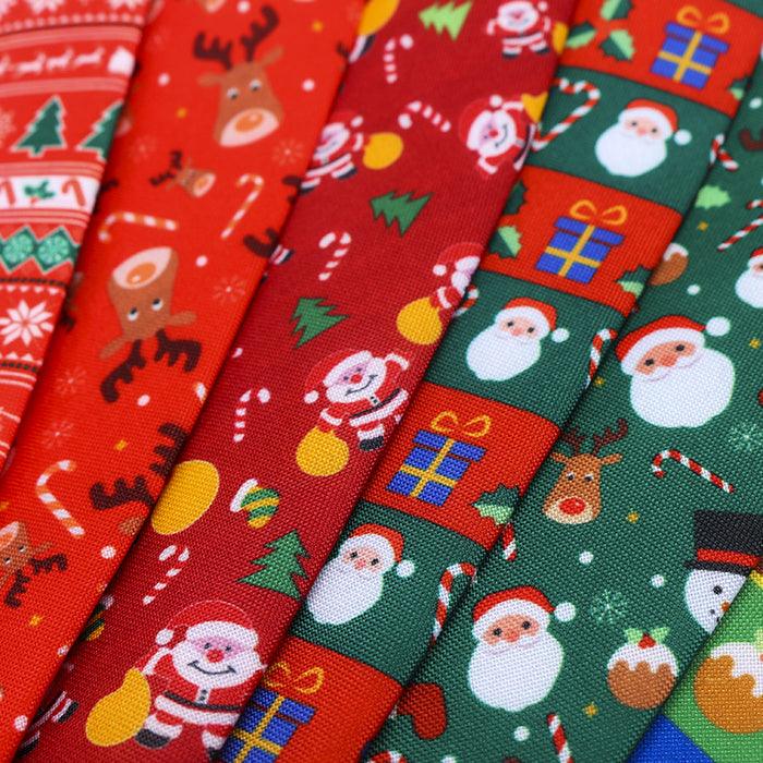 Christmas Tie Polyester Printed Santa Claus Christmas Tree