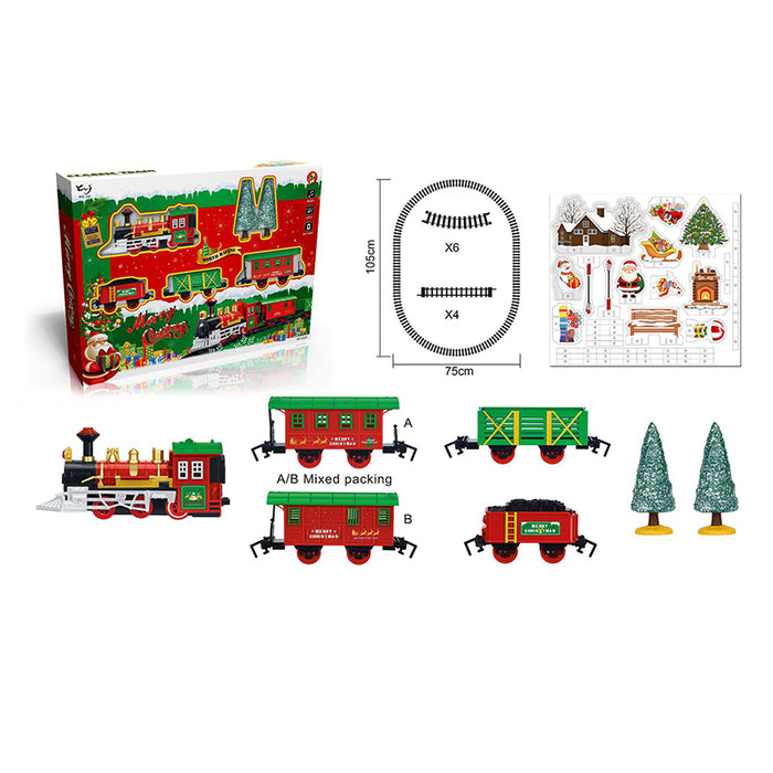 Christmas Electric Assembled Rail Car Small Train