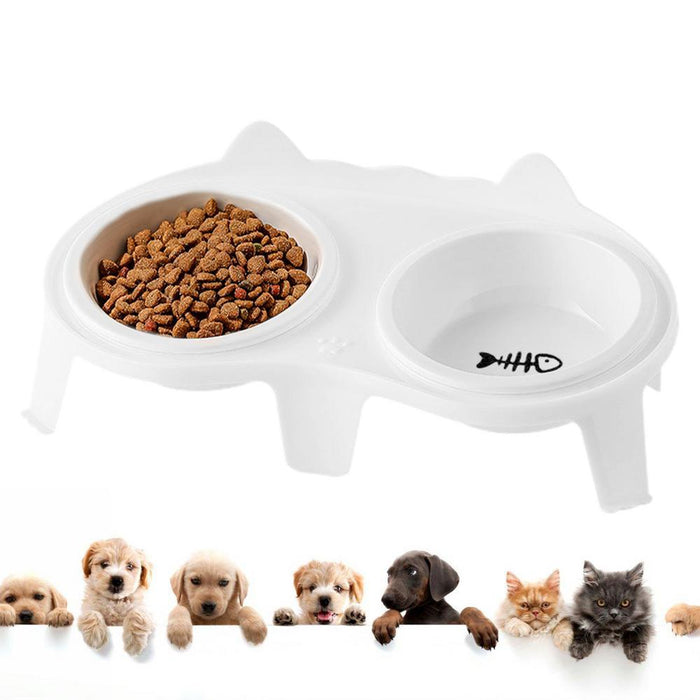 Cat Food And Water Bowl Set Ceramic Pet Bowl Set