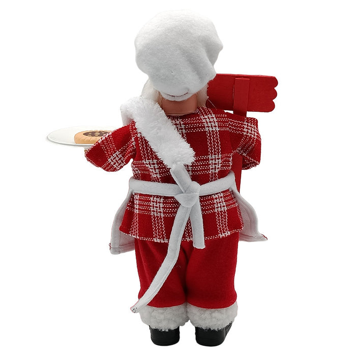 Chef Santa Claus Christmas Party Scene Decoration Ornaments