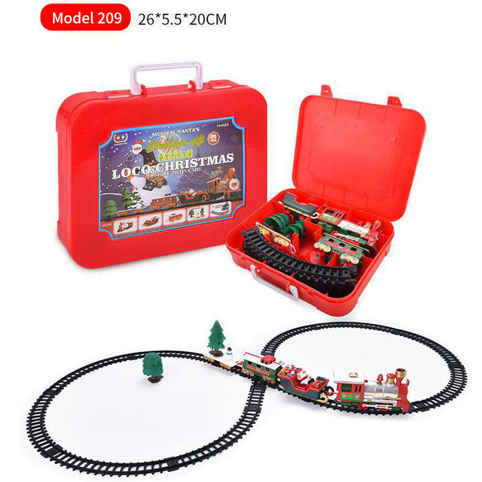 Christmas Electric Assembled Rail Car Small Train