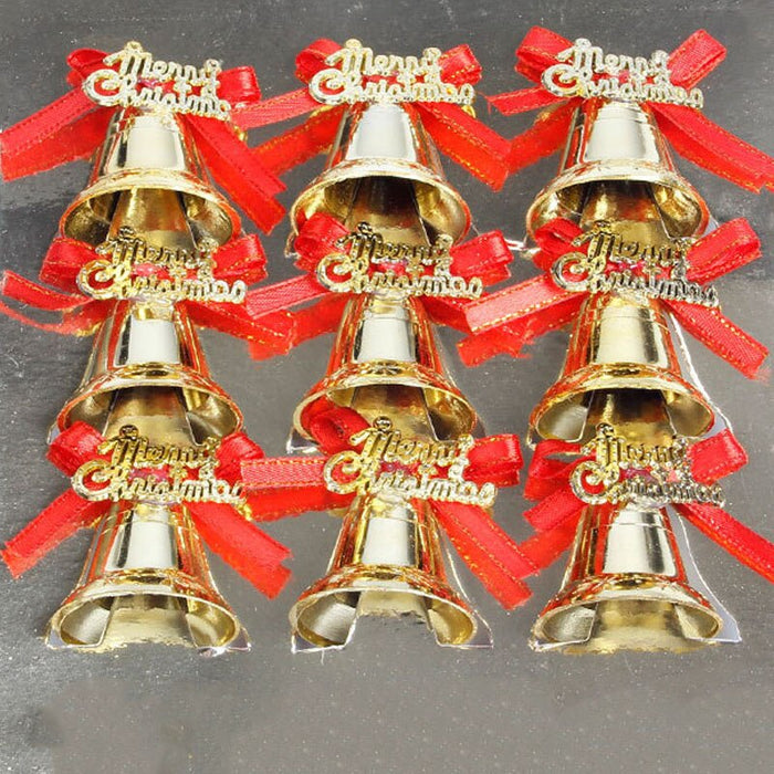 12pcs/pack Christmas Bells Christmas Tree Pendant Decorations