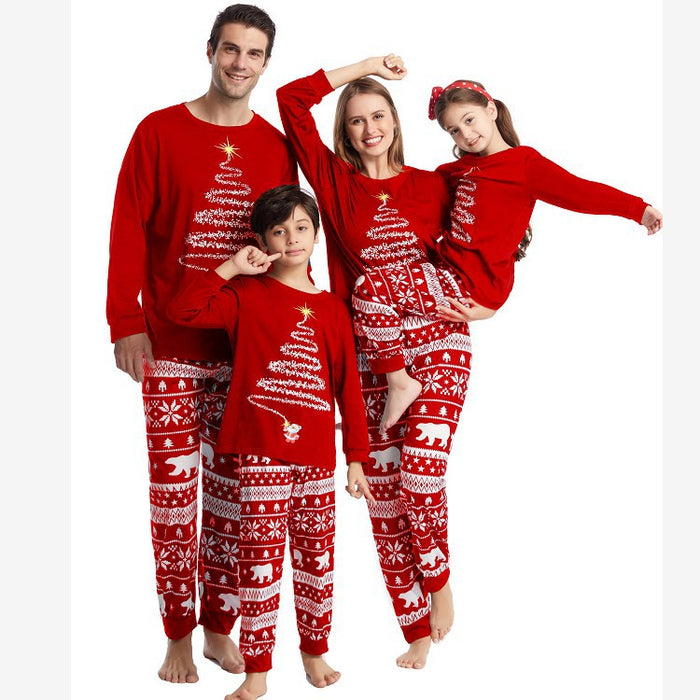 Family Costume Christmas Cotton Parent Child Costume Pajama