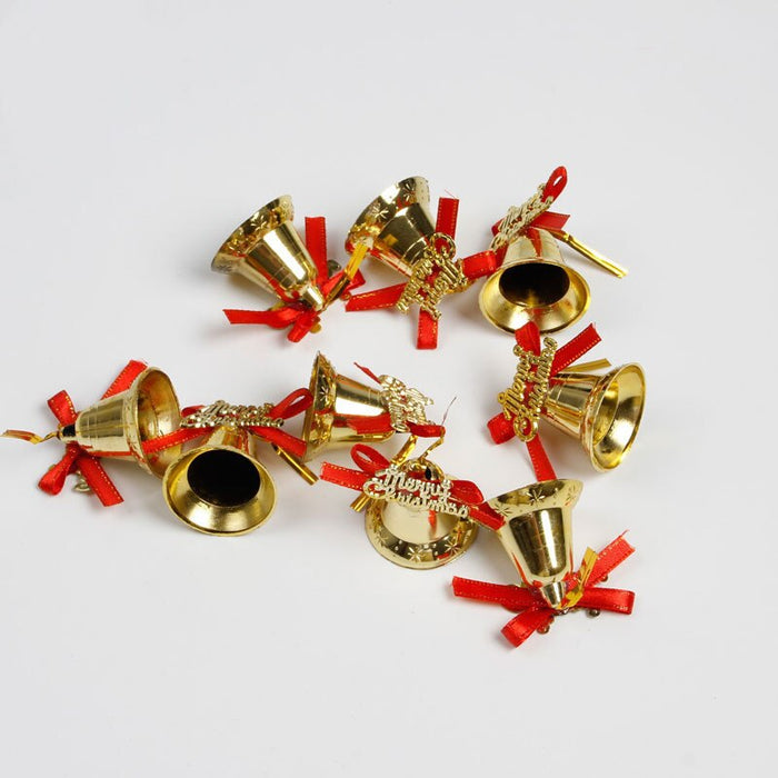 12pcs/pack Christmas Bells Christmas Tree Pendant Decorations