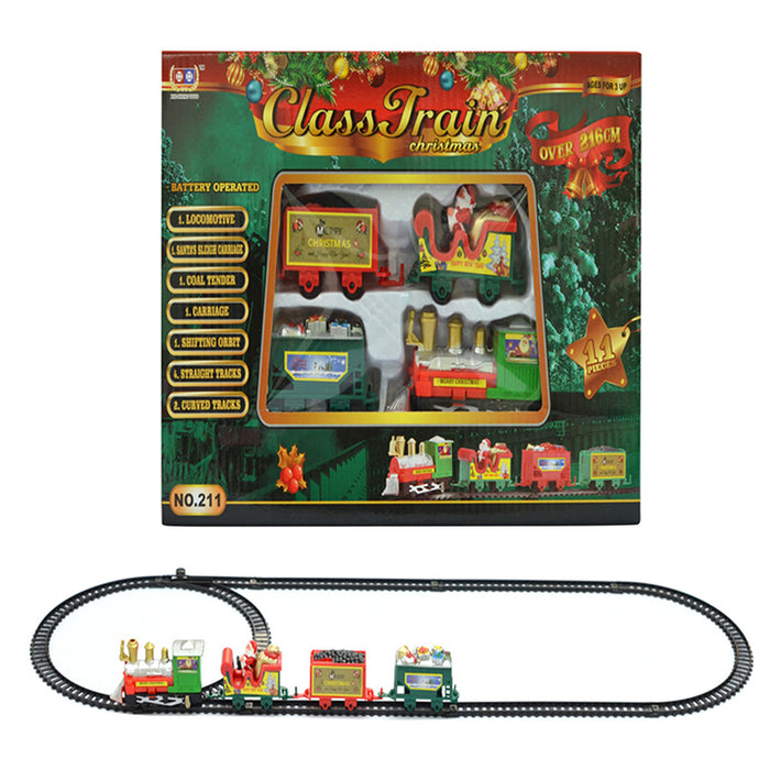 Christmas Electric Assembled Rail Car Small Train