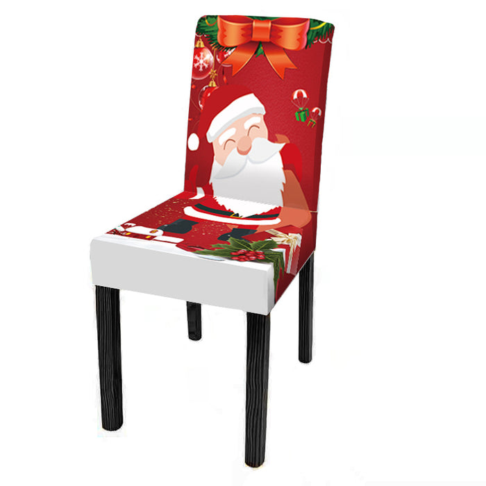 New Christmas Chair Cover Digital Print Christmas Chair Cover Christmas Dining Chair Cover Decorative Chair Cover