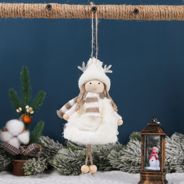 Christmas Decorations Ins Cute Wind Antlers Angel Girls' Doll Doll