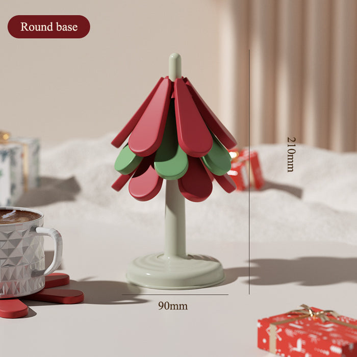 Christmas Tree High Temperature Resistance Dining Table Cushion Teacup Mat