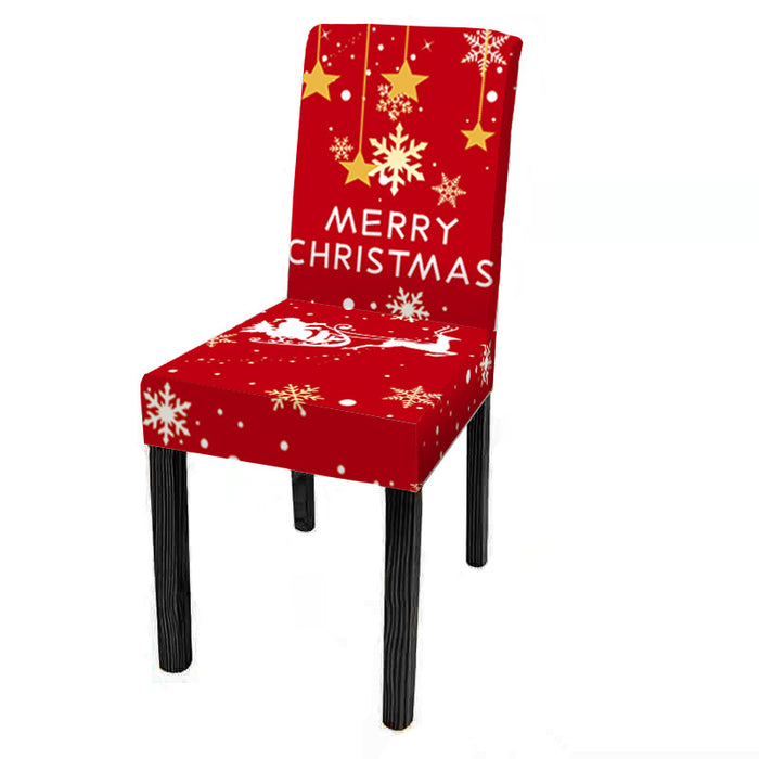 New Christmas Chair Cover Digital Print Christmas Chair Cover Christmas Dining Chair Cover Decorative Chair Cover