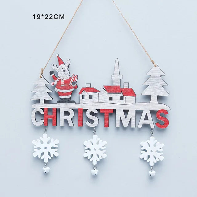 3PCS Christmas Door Tree Hanging Oranments