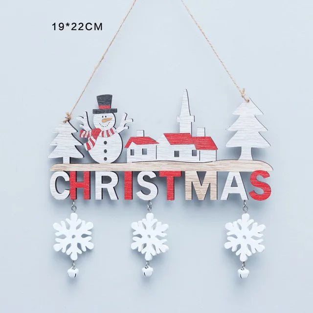 3PCS Christmas Door Tree Hanging Oranments