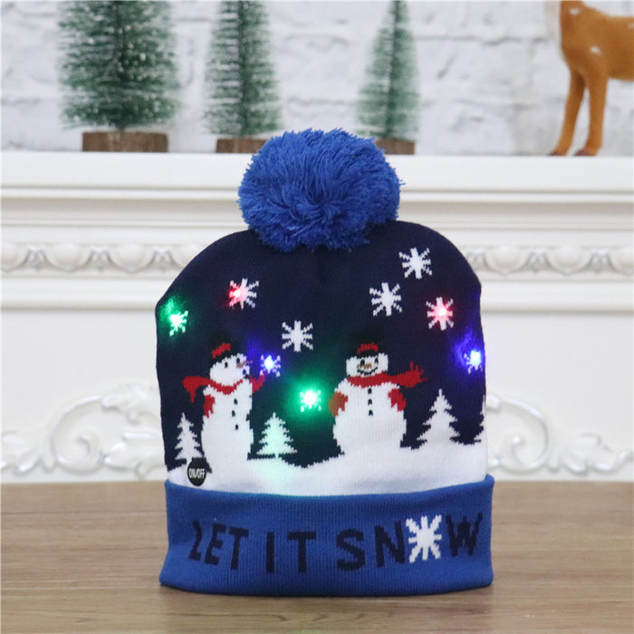 Christmas Decorations For Adults And Children Knitted Christmas Hats