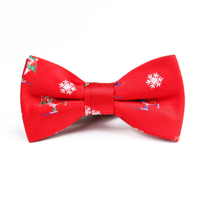 Children's Bow Tie Student Christmas Bow Tie Polyester Jacquard Christmas Gift Elastic Children's Bow Tie