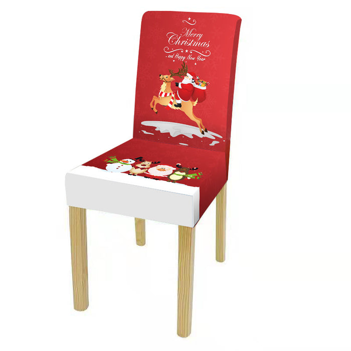 New Christmas Chair Cover Digital Print Christmas Chair Cover Christmas Dining Chair Cover Decorative Chair Cover