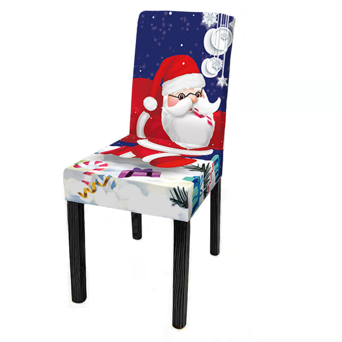 New Christmas Chair Cover Digital Print Christmas Chair Cover Christmas Dining Chair Cover Decorative Chair Cover