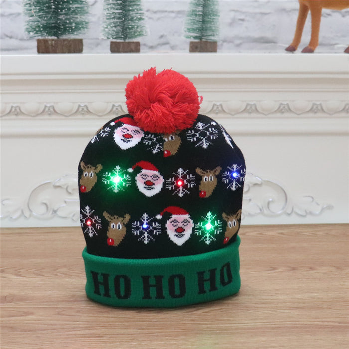 Christmas Decorations For Adults And Children Knitted Christmas Hats