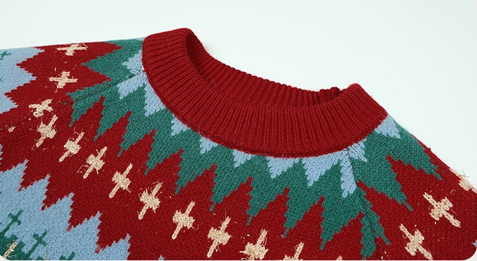 Christmas Color Matching Deer Sweater