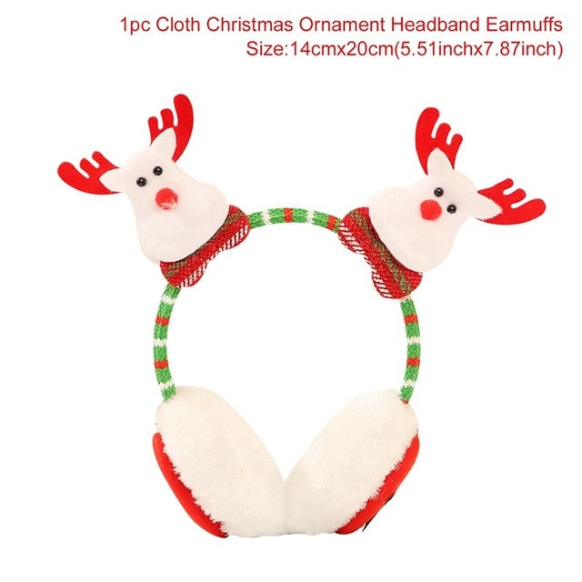 Santa Claus Snowman Christmas Headband Kids