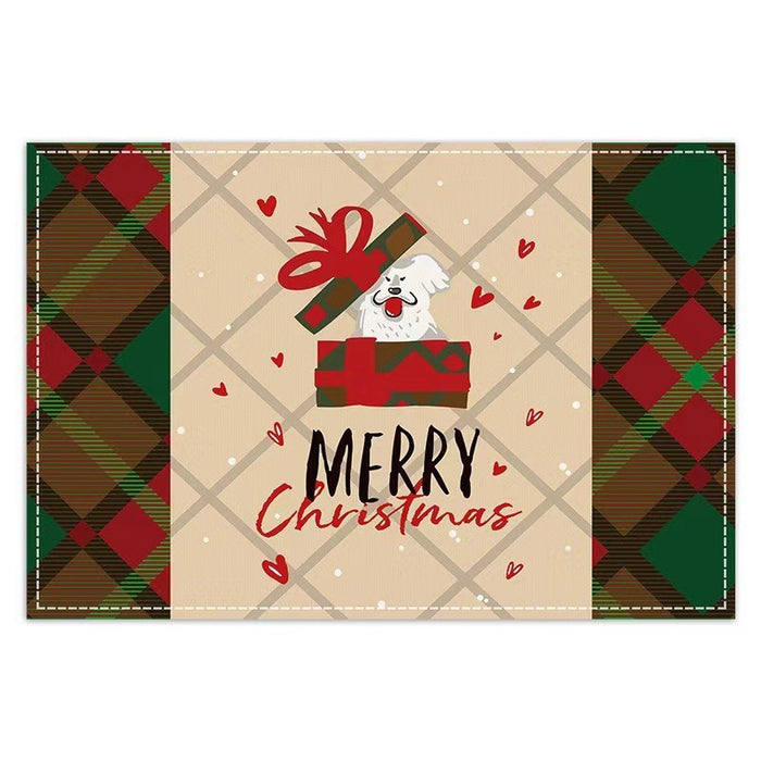 Christmas Water Draining Pad Diatom Ooze Placemat