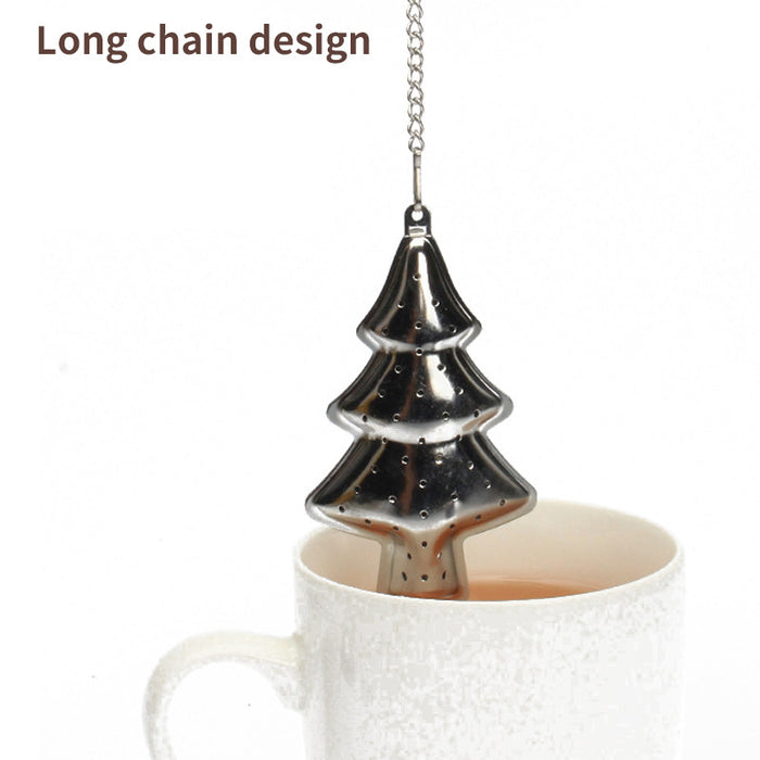 Christmas Tree Tea Strainer Chain 304 Stainless Steel Tea Leak Creative Tea Maker Tea Strainer Tea Separation