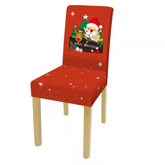 New Christmas Chair Cover Digital Print Christmas Chair Cover Christmas Dining Chair Cover Decorative Chair Cover