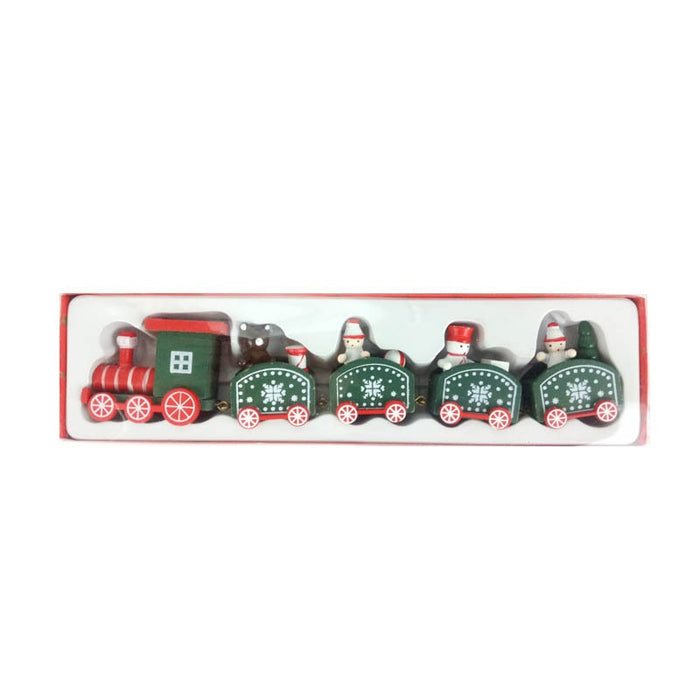 Christmas Decorations Christmas Wooden Small Train